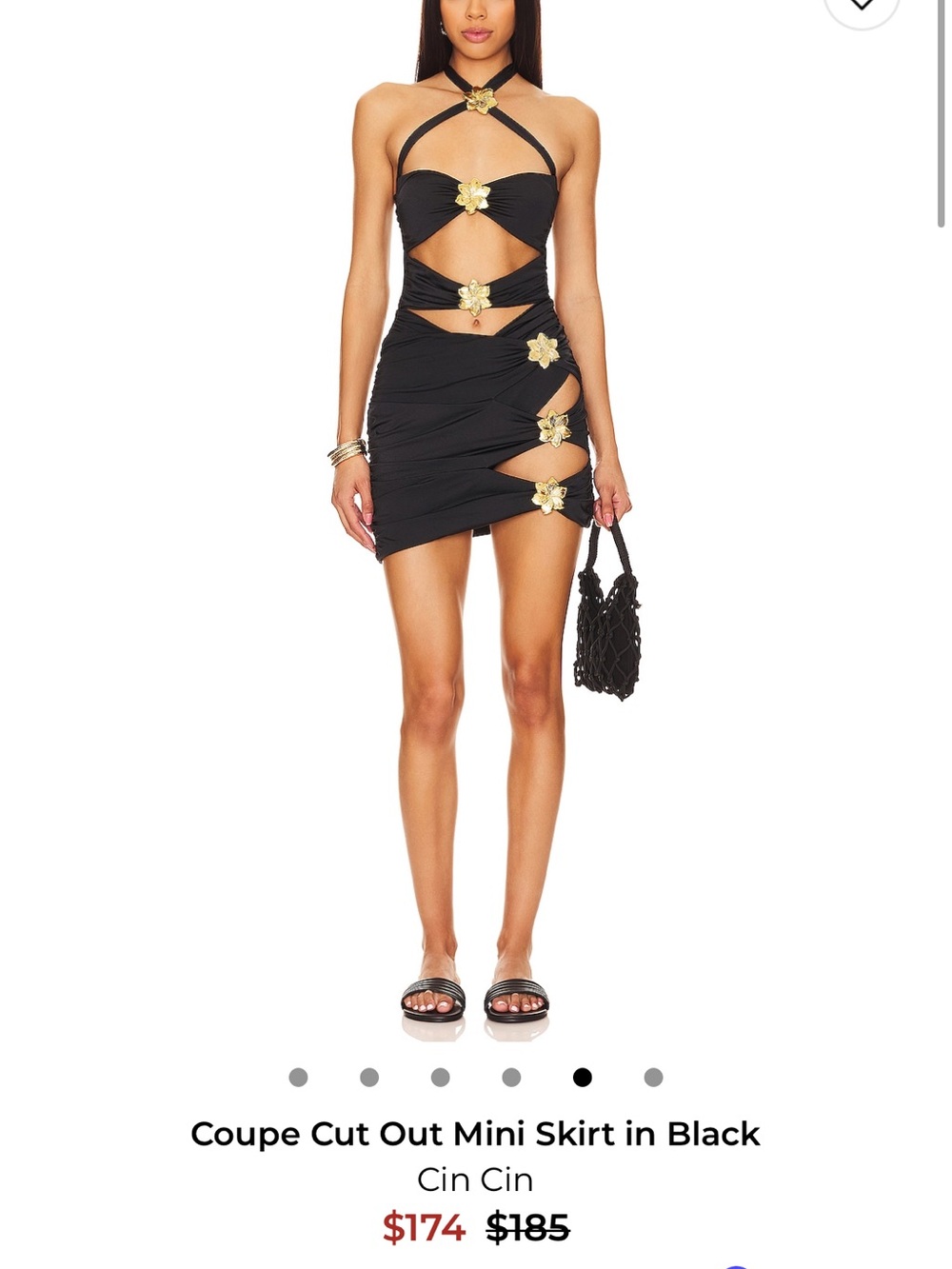 Cin Cin Coupe Cut-Out Mini skirt